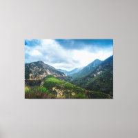 Œuvre d'art de la vallée de la montagne de Sierra
