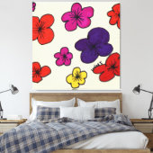 Toile œuvre d'art florale murale (Insitu(Chambre))
