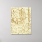 Toile Oeuvre D'Art Leonardo Da Vinci (Recto)