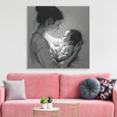 Toile Œuvre d'art Mère & Bébé (Insitu(Salon))