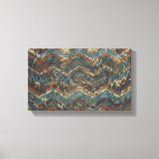 Toile Œuvre d'art murale à motif géométrique dynamique