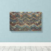 Toile Œuvre d'art murale à motif géométrique dynamique (Insitu (Plancher de Bois))