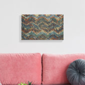 Toile Œuvre d'art murale à motif géométrique dynamique (Insitu(Salon))