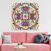 Toile Œuvre d'art murale boho folk (Insitu(Salon))