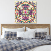 Toile Œuvre d'art murale boho folk (Insitu(Chambre))