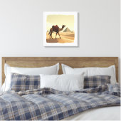 Toile Œuvre d'art murale chameau et pyramides (Insitu(Chambre))