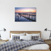 Toile Œuvre d'art murale côtière – Coucher de soleil ser (Insitu(Chambre))