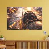 Toile Œuvre d'art murale de Cockapoo de luxe – Chien d'a (Insitu(Salon))