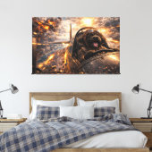 Toile Œuvre d'art murale de Cockapoo de luxe – Chien d'a (Insitu(Chambre))