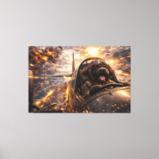 Toile Œuvre d'art murale de Cockapoo de luxe – Chien d'a (Recto)