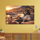 Toile Œuvre d'art murale de Cockapoo de luxe – Style de  (Insitu(Salon))