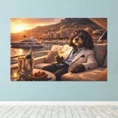 Toile Œuvre d'art murale de Cockapoo de luxe – Style de  (Insitu (Plancher de Bois))