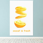 Toile Œuvre d'art murale de fruits Splash d'été (Insitu (Plancher de Bois))