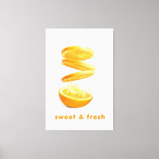 Toile Œuvre d'art murale de fruits Splash d'été (Recto)
