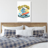 Toile Œuvre d'art murale Flow With The Happy Waves (Insitu(Chambre))