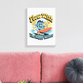 Toile Œuvre d'art murale Flow With The Happy Waves (Insitu(Salon))
