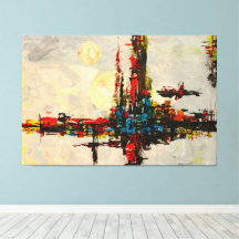 Œuvre d'art onirique abstraite