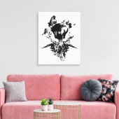 Toile OEuvre d'art originale #3 Noir et blanc (Insitu(Salon))
