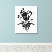Toile OEuvre d'art originale #3 Noir et blanc (Insitu (Plancher de Bois))