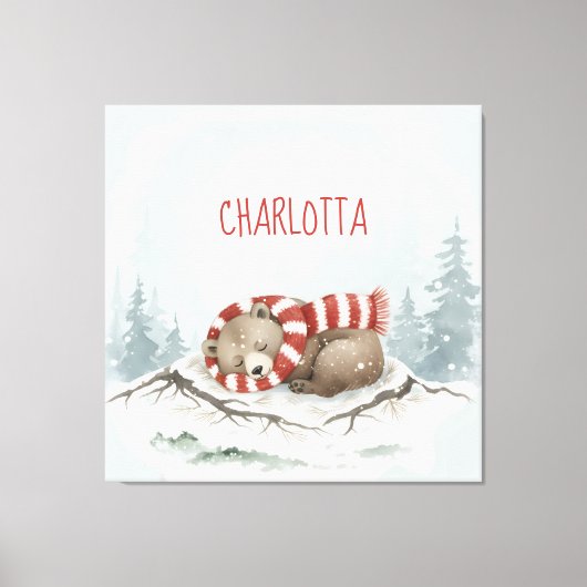 Toile Oeuvre d'art personnalisée pour bébé, Décoration d (Recto)