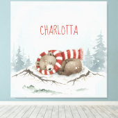 Toile Oeuvre d'art personnalisée pour bébé, Décoration d (Insitu (Plancher de Bois))