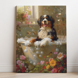 Toile Œuvre d'art sur le chien de montagne bernois, Art 
