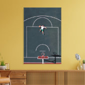Toile Oeuvre de basket-ball (Insitu(Salon))