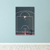 Toile Oeuvre de basket-ball (Insitu (Plancher de Bois))