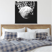 Toile Oeuvre de basketball noir et blanc (Insitu(Chambre))