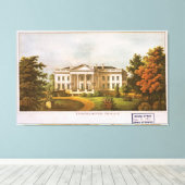 Toile Oeuvre de la Maison Blanche vintage (1870) (Insitu (Plancher de Bois))