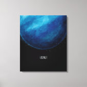Toile Oeuvre de la planète Uranus - Illustration de l'es (Recto)