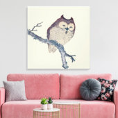 Toile Oeuvre de nuit japonaise de la Chouette couchée (Insitu(Salon))