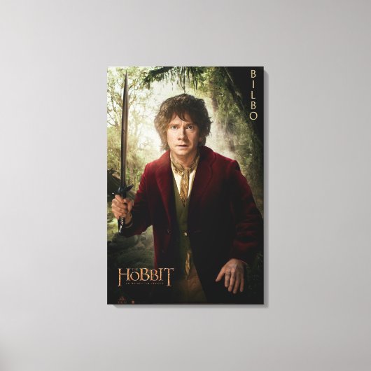 Toile Oeuvre d'édition limitée : BILBO BAGGINS™ (Recto)