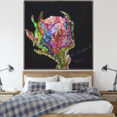 Toile Oeuvre d'impression florale (Insitu(Chambre))
