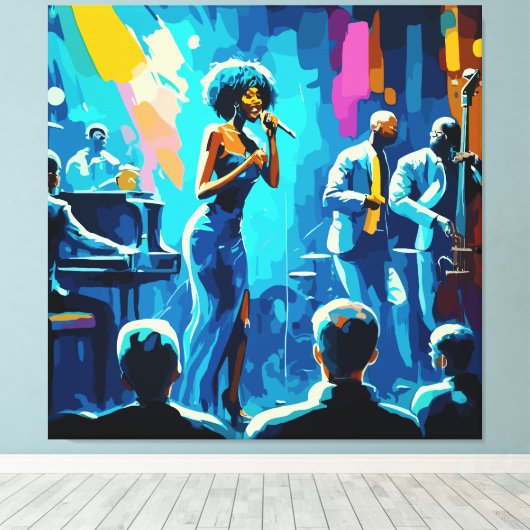 Toile OEuvre murale (Insitu (Plancher de Bois))