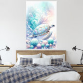 Toile OEuvre murale de la tortue de mer (Insitu(Chambre))