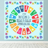 Toile OEuvre murale d'inspiration pour bureau, salle de (Insitu (Plancher de Bois))