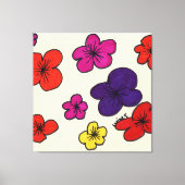 Toile OEuvre murale florale (Recto)