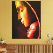 Toile Œuvre murale mère et enfant (Insitu(Salon))