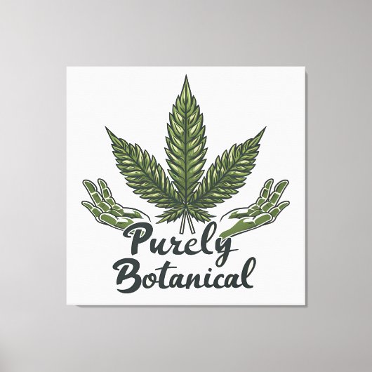 Toile OEuvre murale purement botanique (Recto)