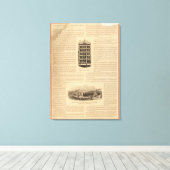 Toile OEuvres en laiton de la Scovill Manufacturing Comp (Insitu (Plancher de Bois))