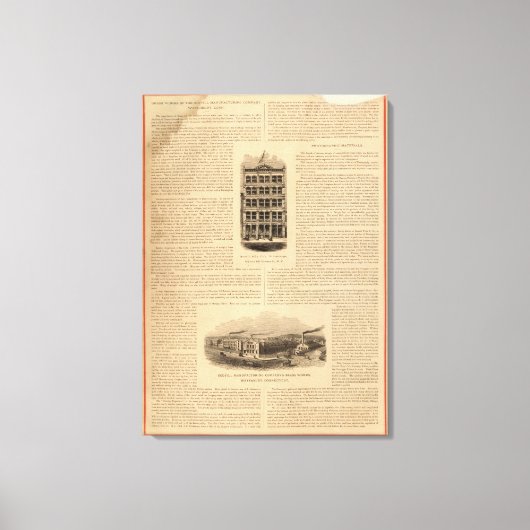 Toile OEuvres en laiton de la Scovill Manufacturing Comp (Recto)