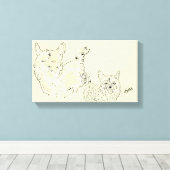 Toile OEuvres murales : Buddies (Insitu (Plancher de Bois))