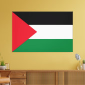 Toile officiellement le drapeau de l'État de Palestine (Insitu(Salon))