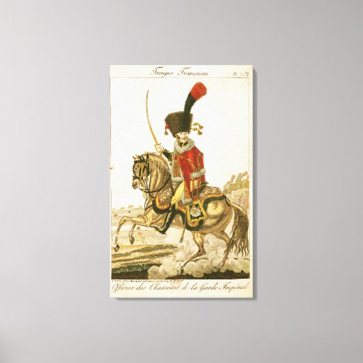 Toile Officier des Hussars de la Garde impériale (Recto)