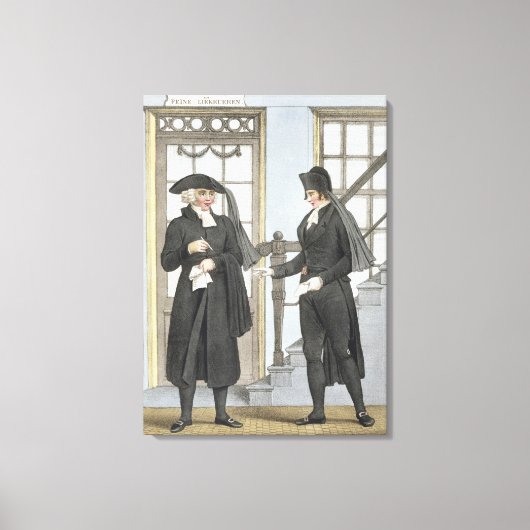 Toile Officiers funéraires d'Amsterdam, illustration de (Recto)