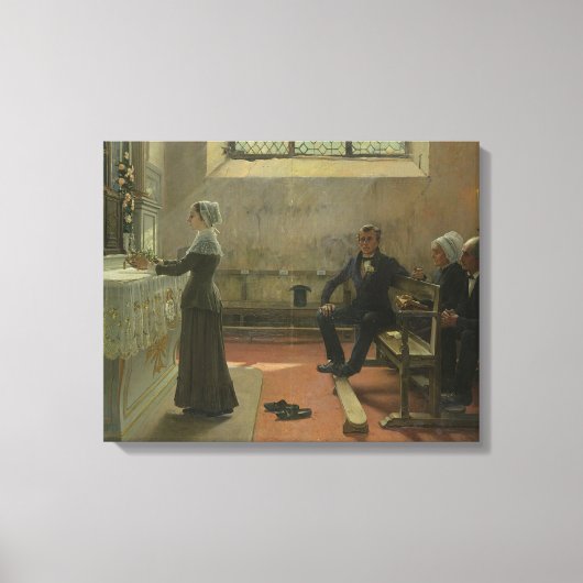 Toile Offrir à la Vierge le jour d'après le (Recto)