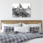 Toile Oglala Femmes et enfants à l'intérieur de Tipi (Insitu(Chambre))