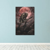 Toile Ogre sous la Lune de Sang (Insitu (Plancher de Bois))