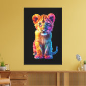 Toile Oh Bébé Gros Chat Petit  (Insitu(Salon))